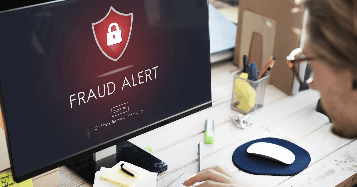Fraud alert on computer