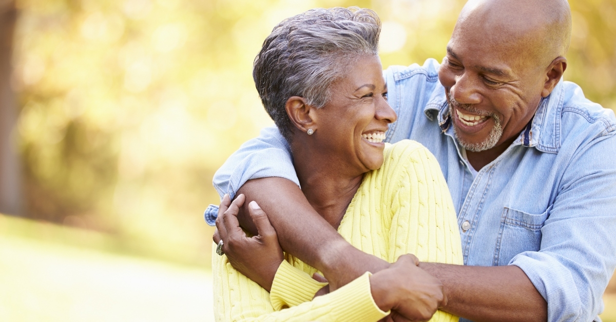 Couple laughing