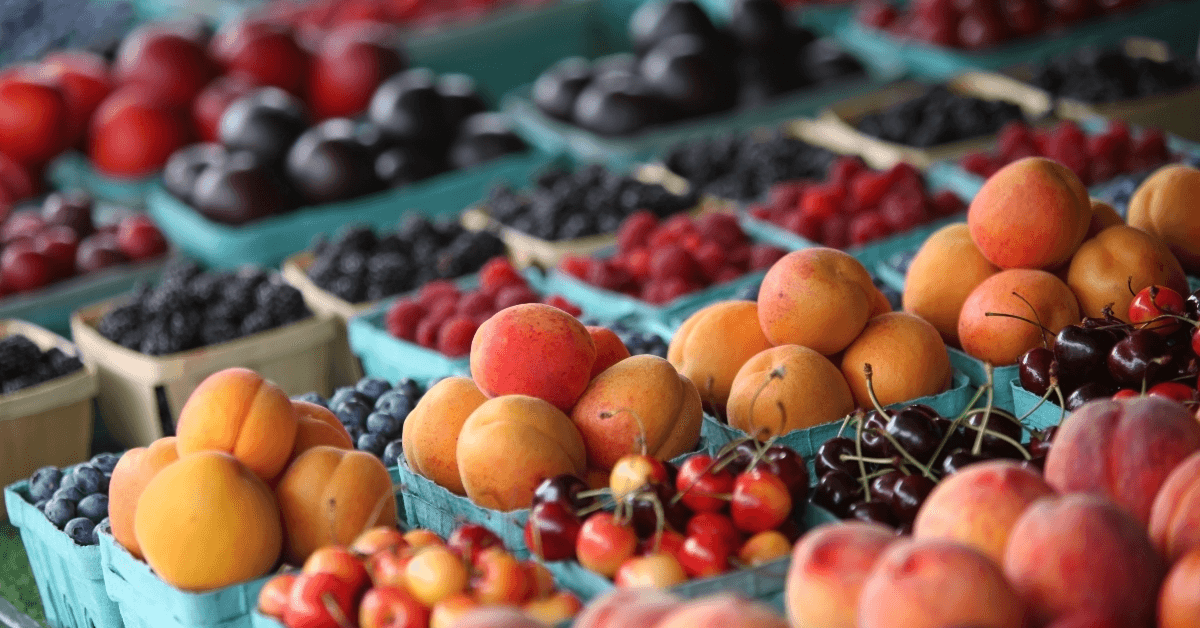 Fresh fruit at market