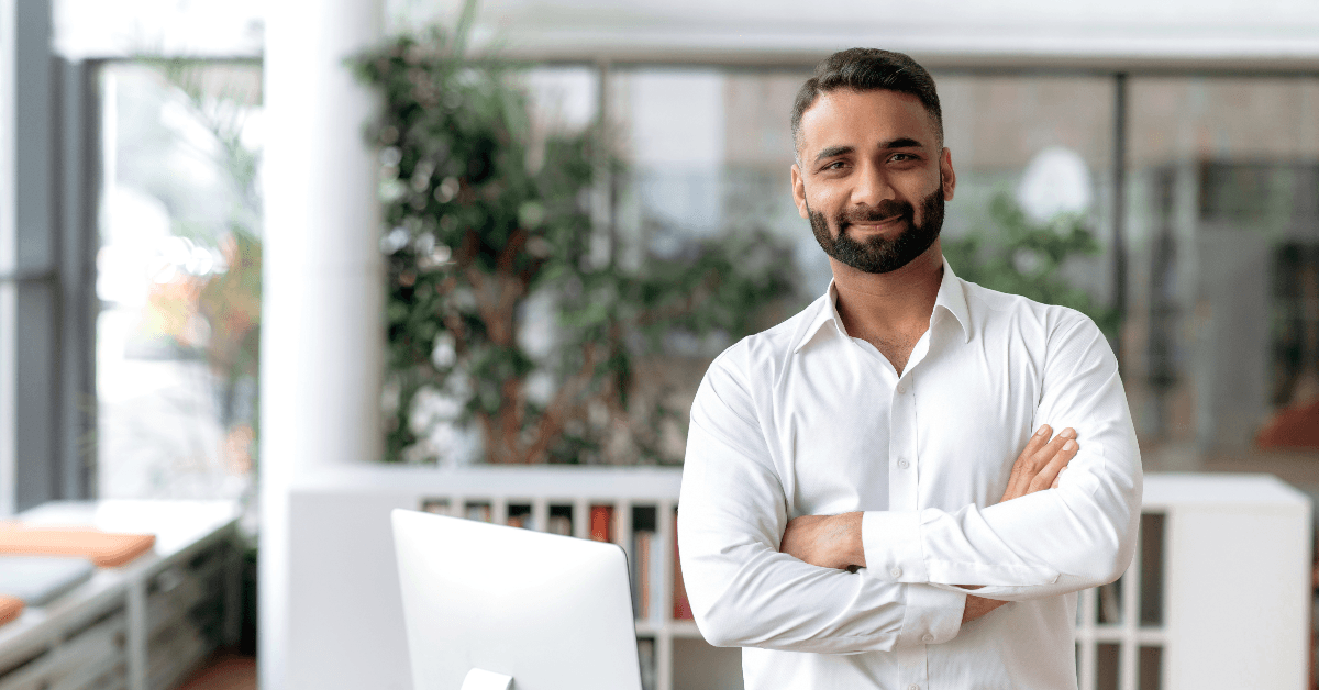 Man satisfied with career