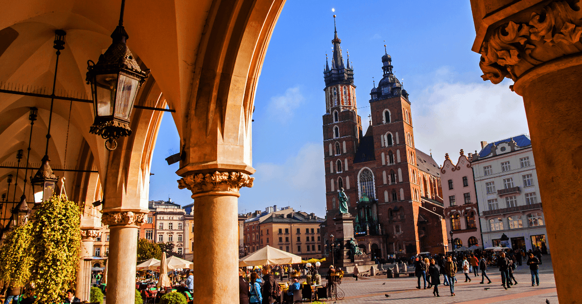 City square Krakow, Poland