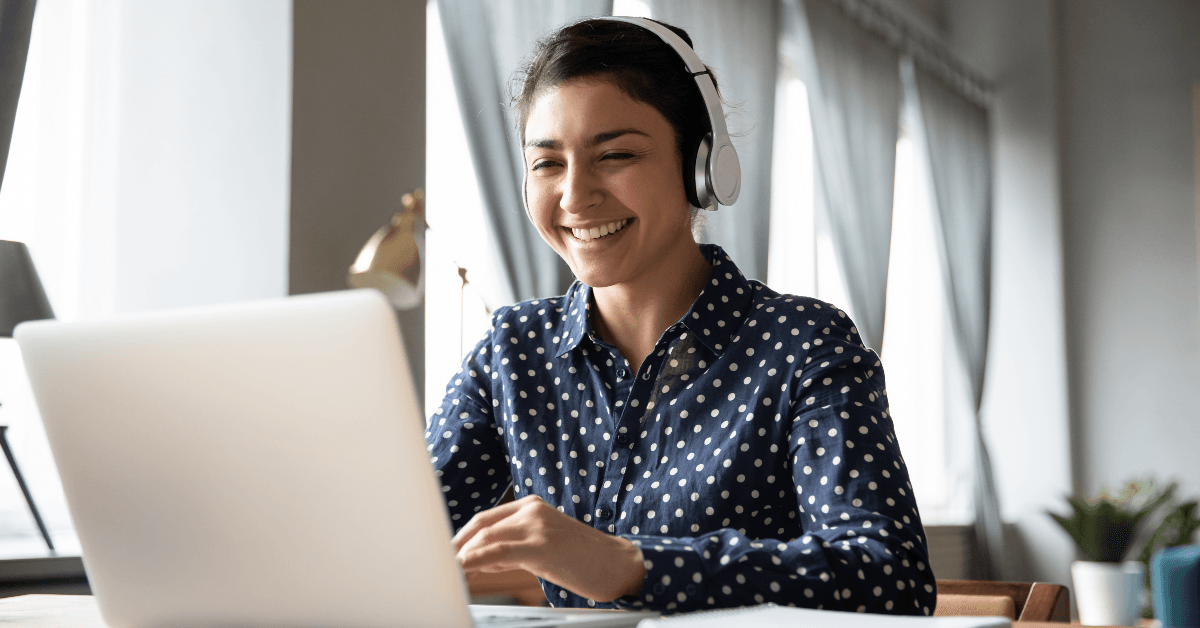 Person working at computer