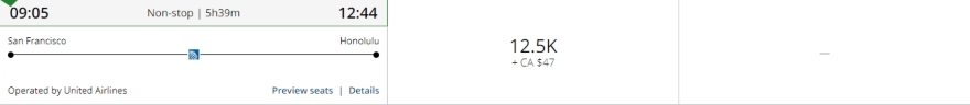 Air Canada website