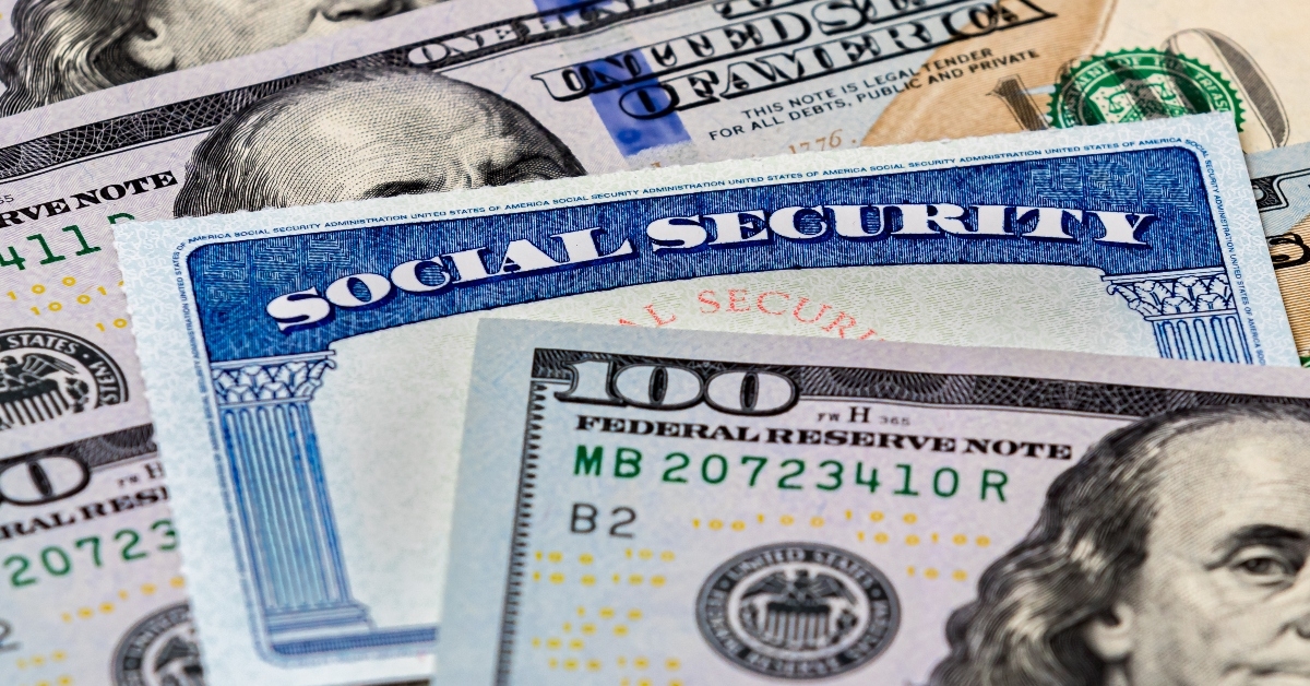 social security card with money 