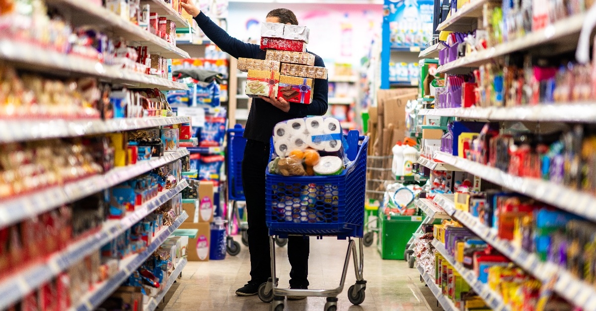 full shopping cart