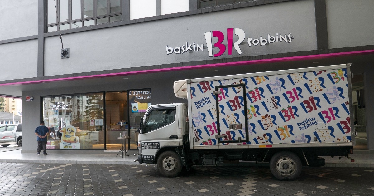 Signboard of Baskin Robbins