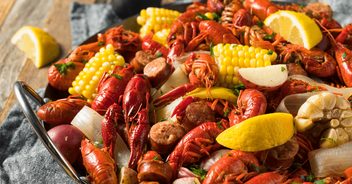 Louisiana crawfish boil