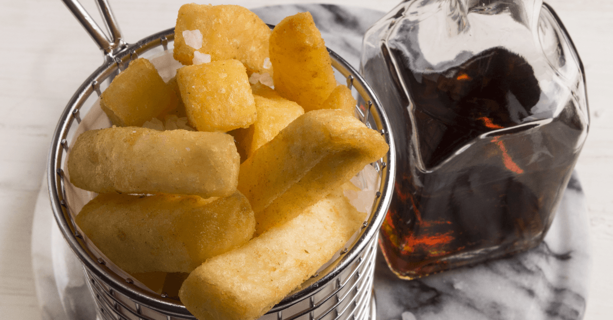French fries with vinegar