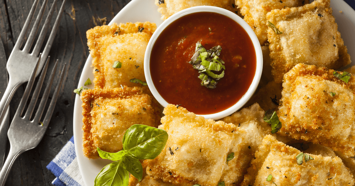 Fried ravioli