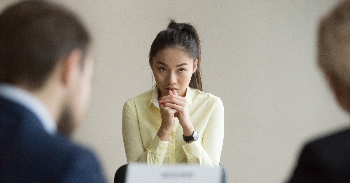 Woman looking concerned