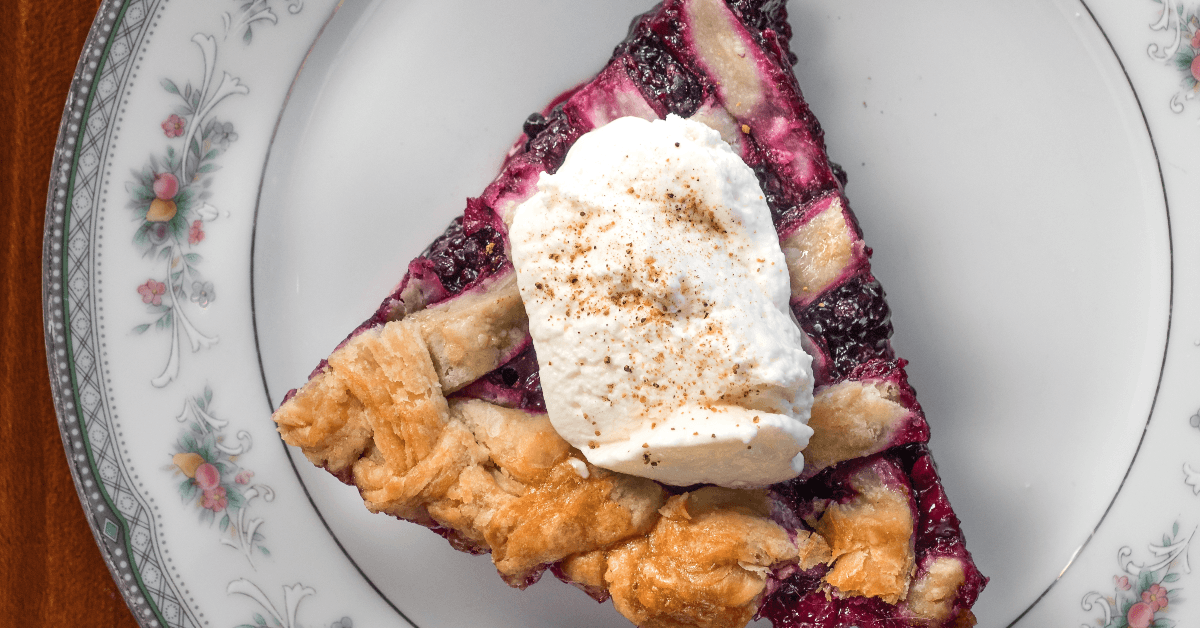 Oregon Marionberry Pie Slice
