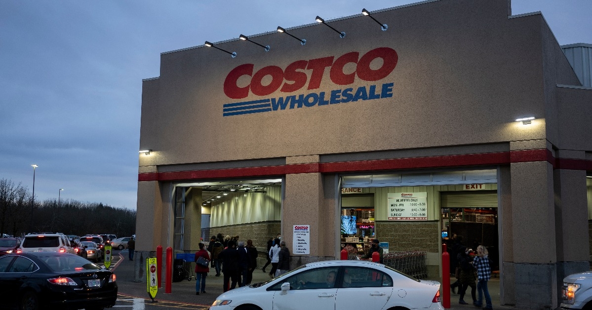 shoppers outside the Costco Wholesale store in Tigard Oregon