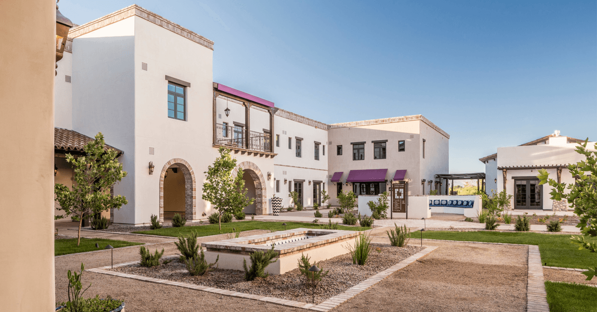Building exterior of retirement community