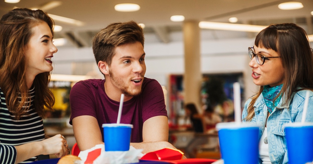 friends at the mall