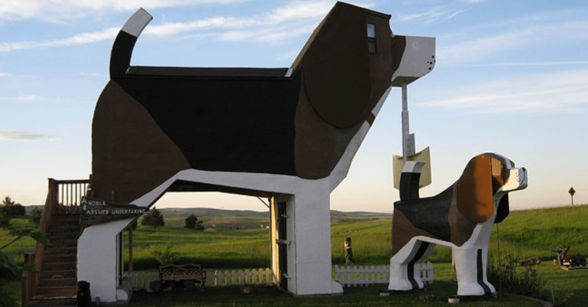 Funky dog shaped hotel