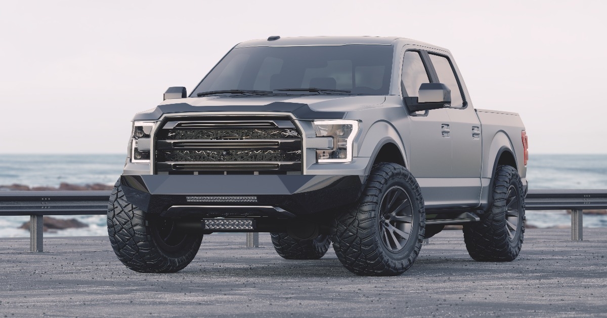brand-less generic pickup truck
