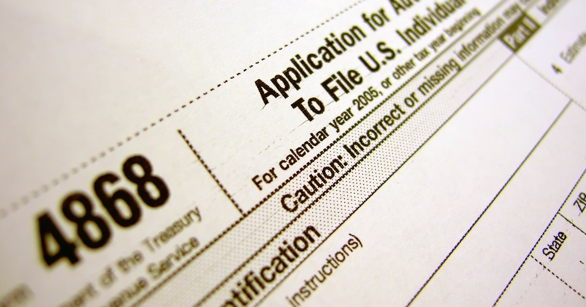 tax extension form