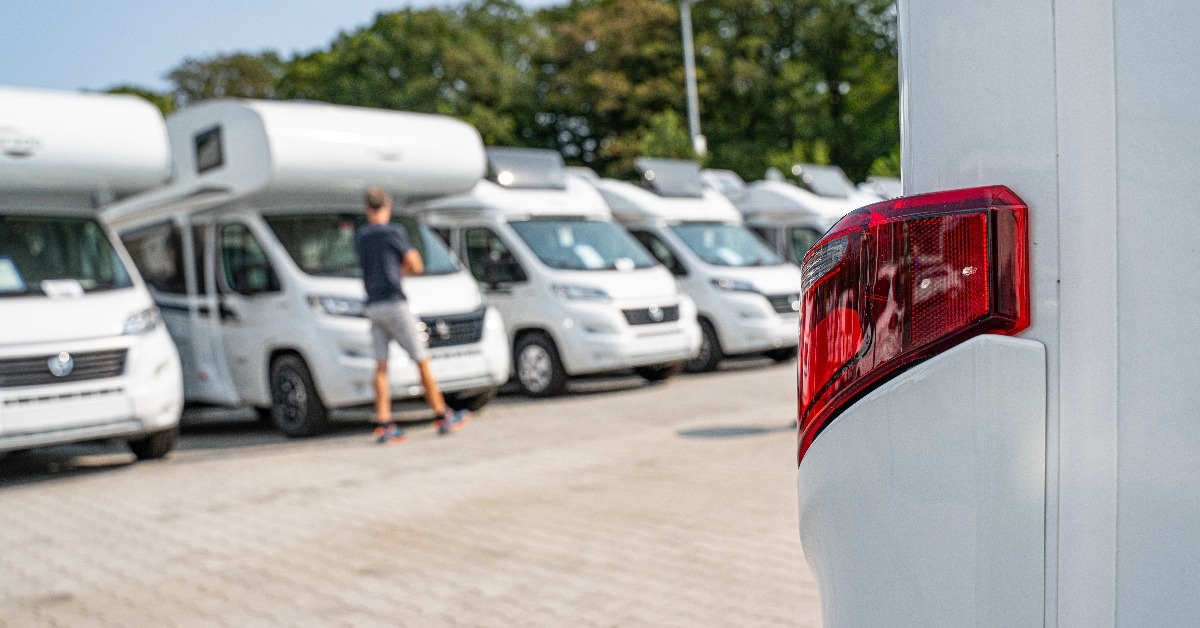 line of brand new camper vans