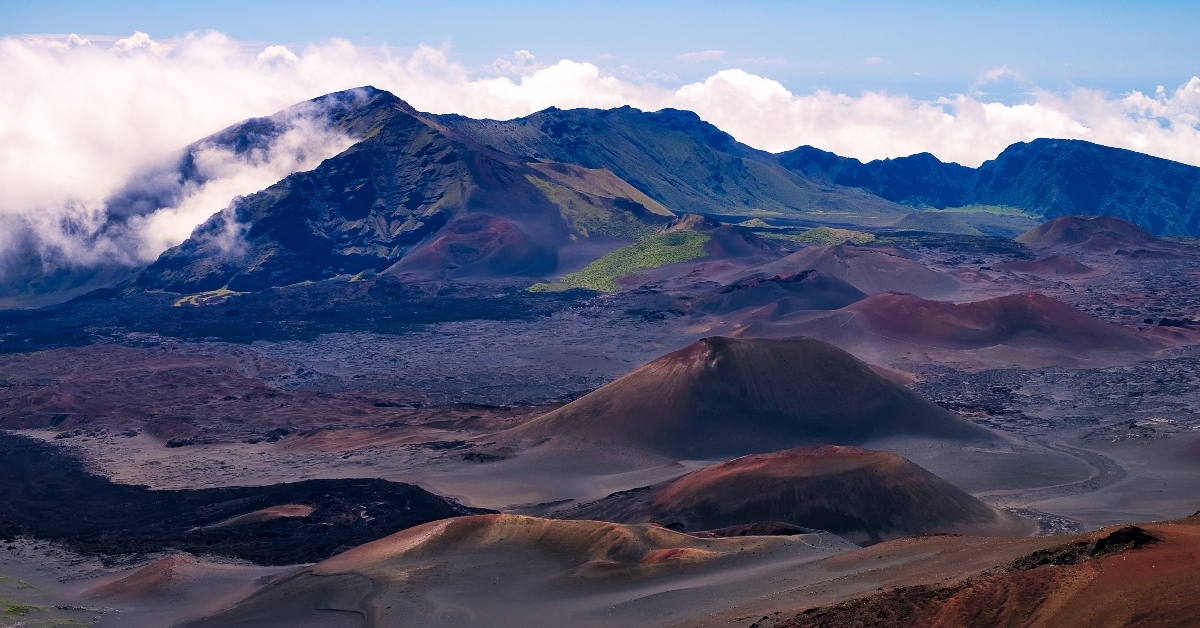 Hawaii volcanoes and craters