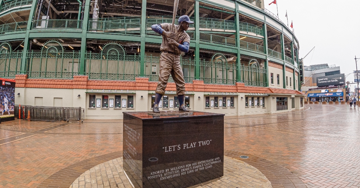 Statue outside of Wrigley Field