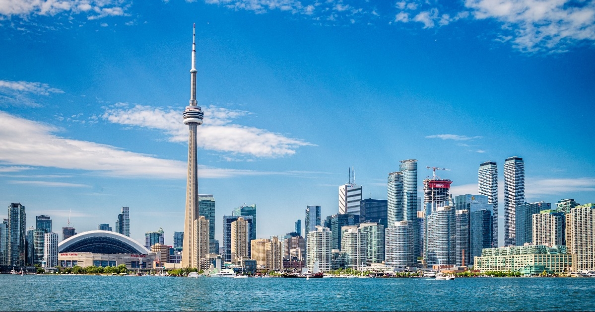 skyline of Toronto in Canada