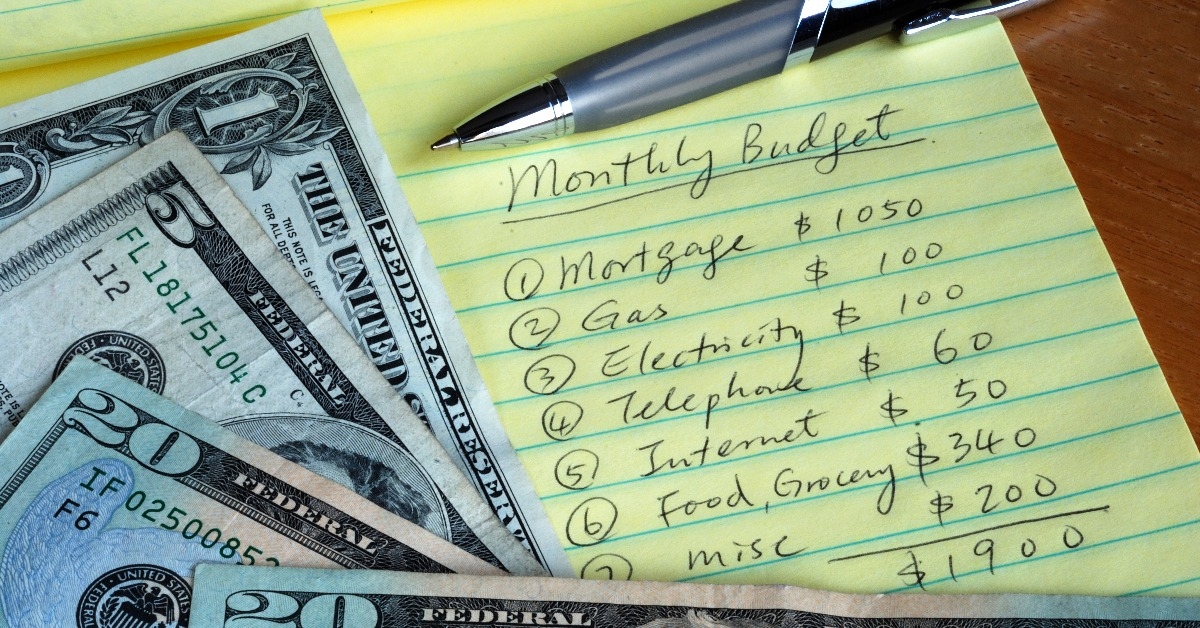 determine the monthly budget for our home