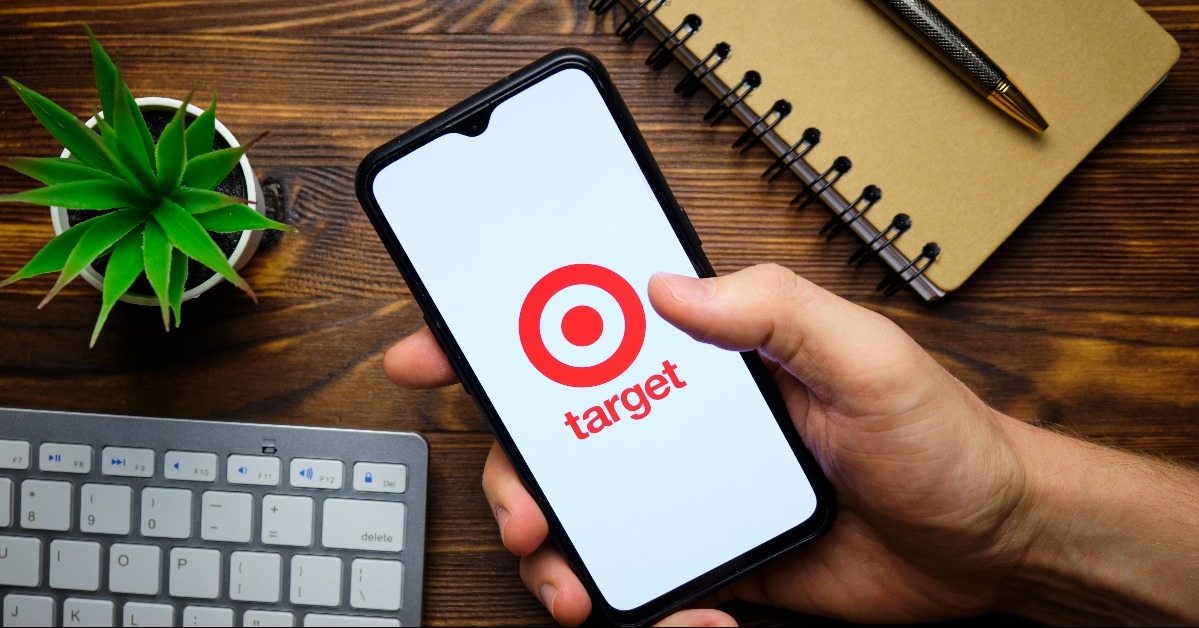 Target app on a smartphone screen