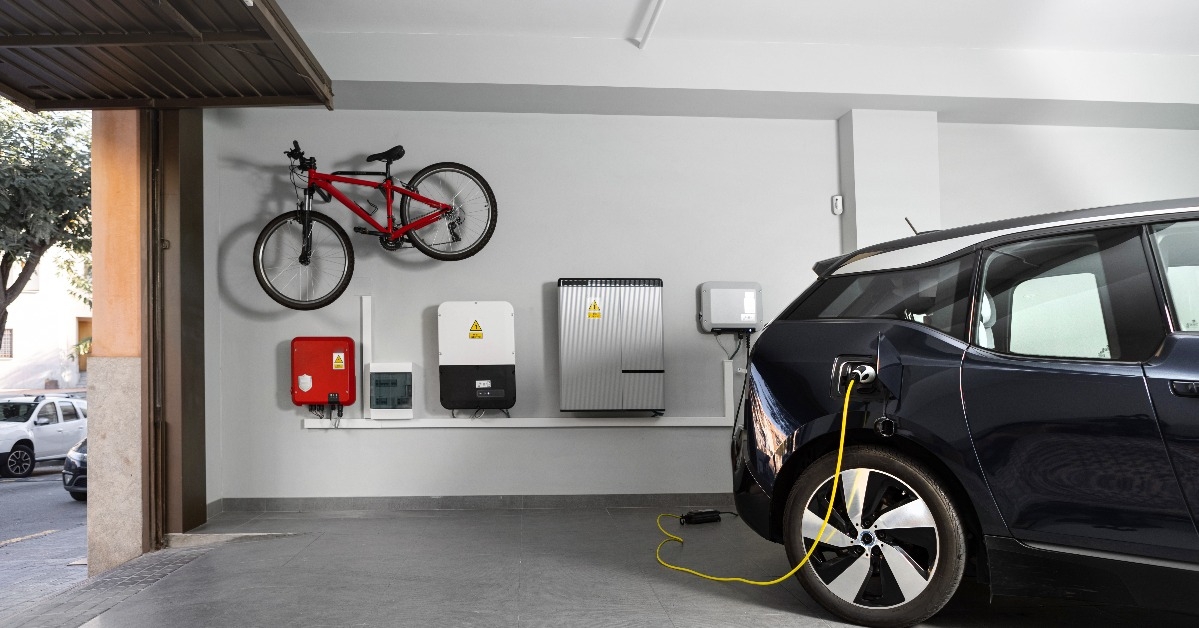 particular electric vehicle charging station at home