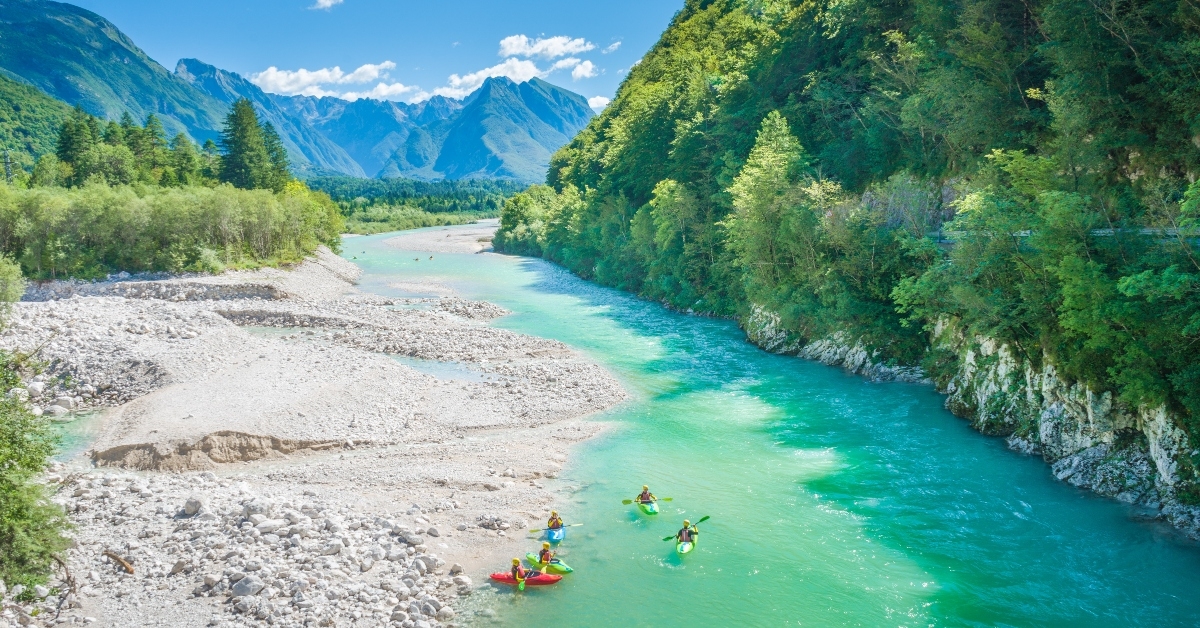 Soca River in Slovenia