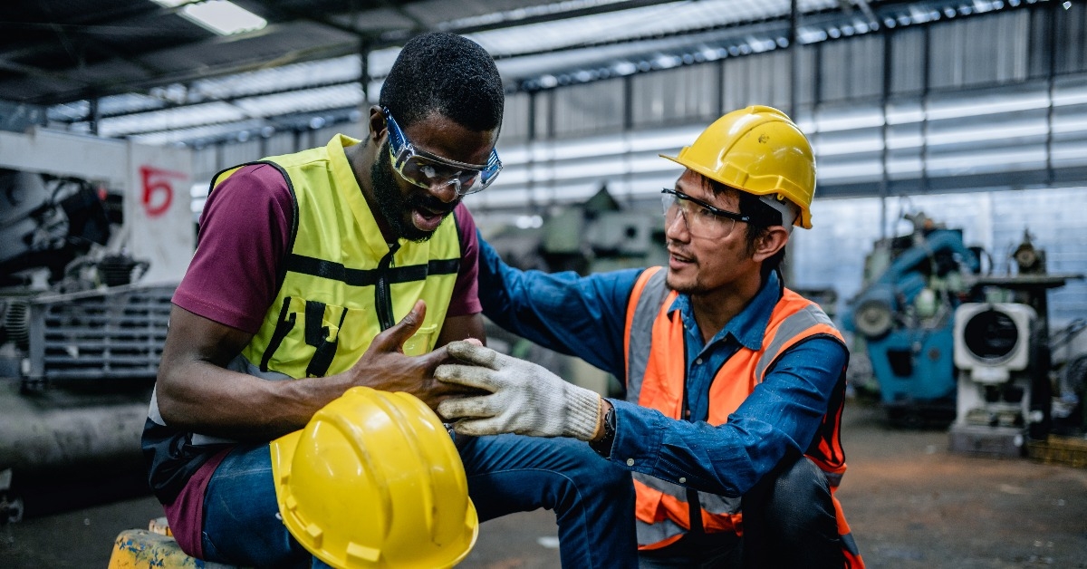 worker suffered a finger injury