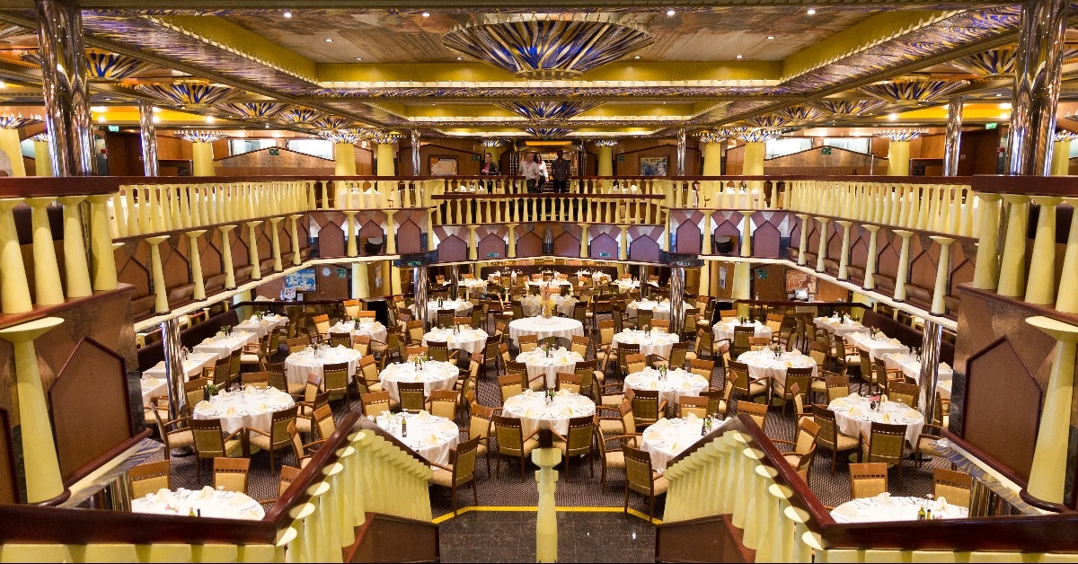 Cruise interior restaurant