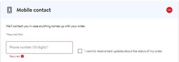 Walmart delivery texts