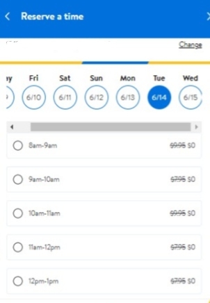 Walmart delivery hours