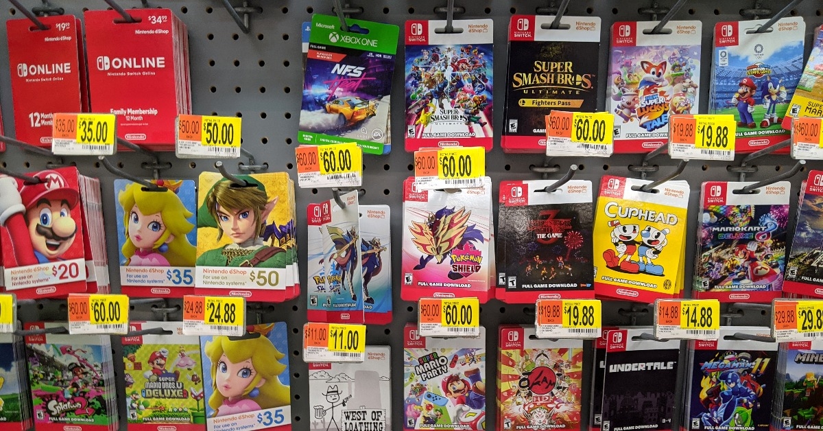 Nintendo Switch digital games for sale at walmart