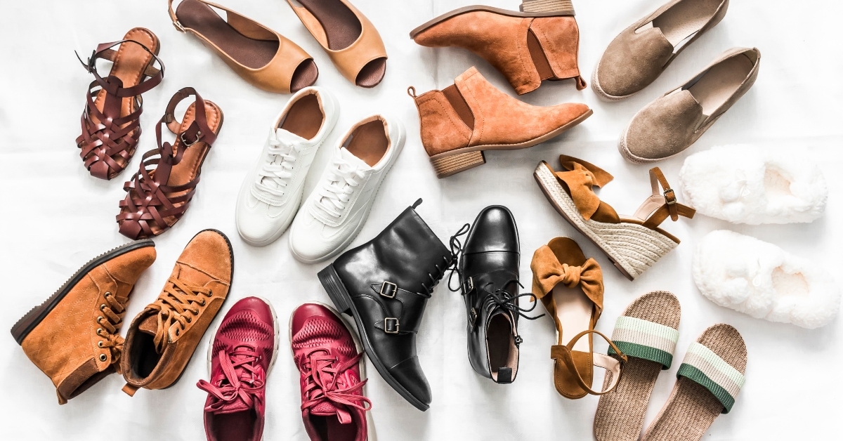 assorted shoes
