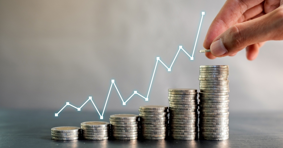 money growing over time