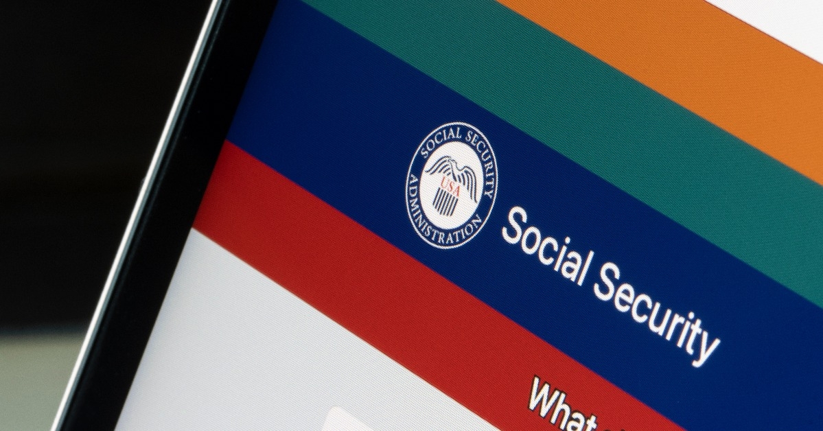 homepage of SSA.gov 