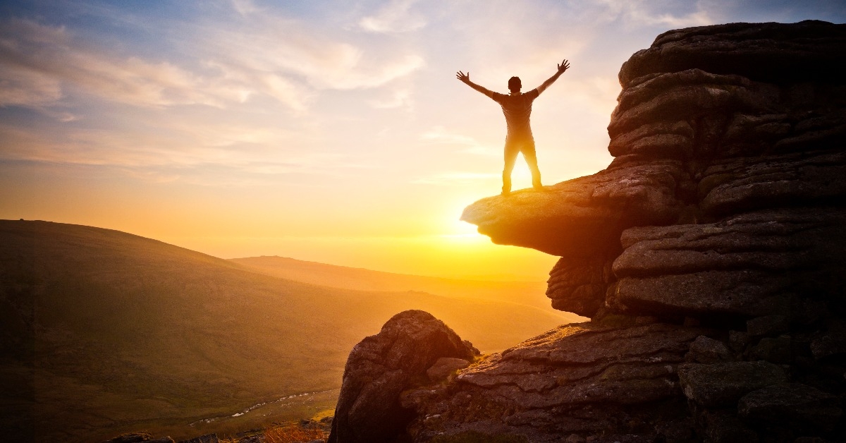 reaching up into the sky