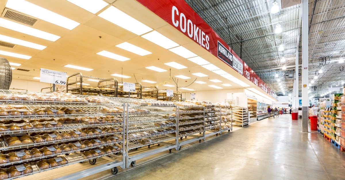 bakery aisle in a Costco store