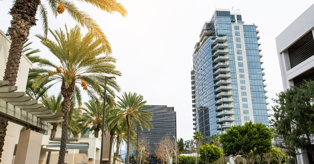 daytime skyline view of downtown Santa Ana