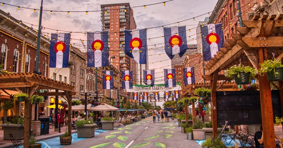 Larimer Square after the Covid Shutdown was lifted 