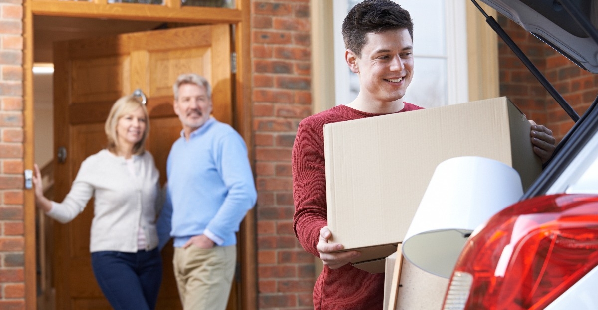adult son moving out of parent's home 