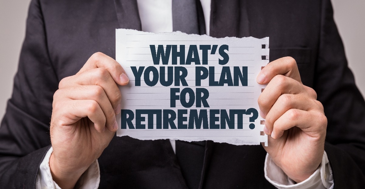 hands of a man showing what's your plan for retirement 