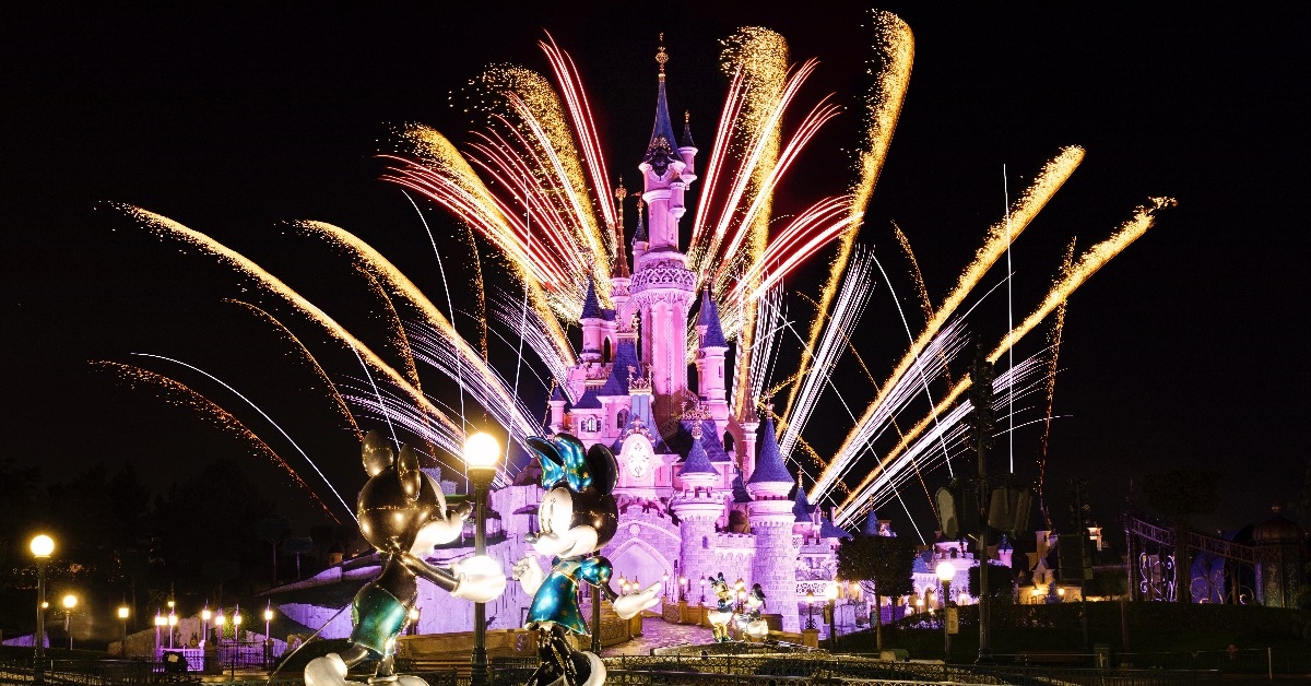 Mickey and Minnie Mouse at Disneyland Paris