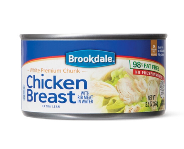 Canned chicken breast from Aldi