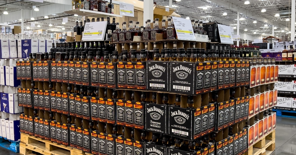 pile of boxes of Jack Daniels