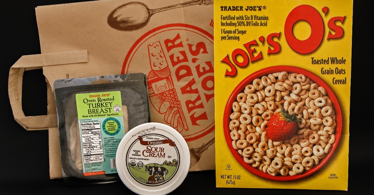 small sampling of Trader Joe's branded food items 