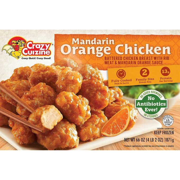 Costco's crazy cuizine madarin orange chicken