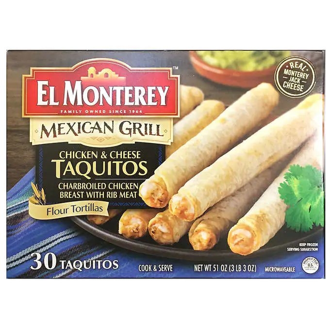 El monterey mexican grill taquitos at Costco