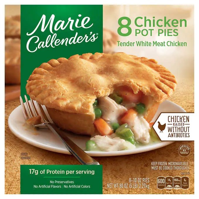 Marie Callenders chicken pot pie at Costco
